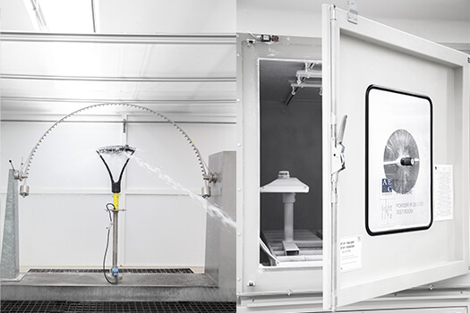 IP-test-støv-væsker-AEC-Illuminazione